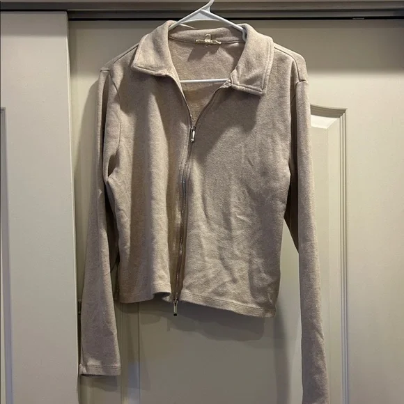 Madewell Ribbed Zip-Front Long Sleeve Tee - Picture 3 of 8